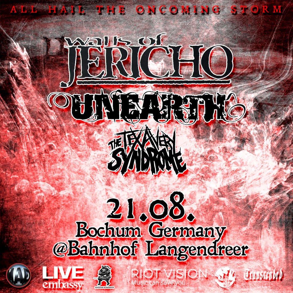 Walls Of Jericho & Unearth & The Tex Avery Syndrome - Bahnhof Langendreer Bochum