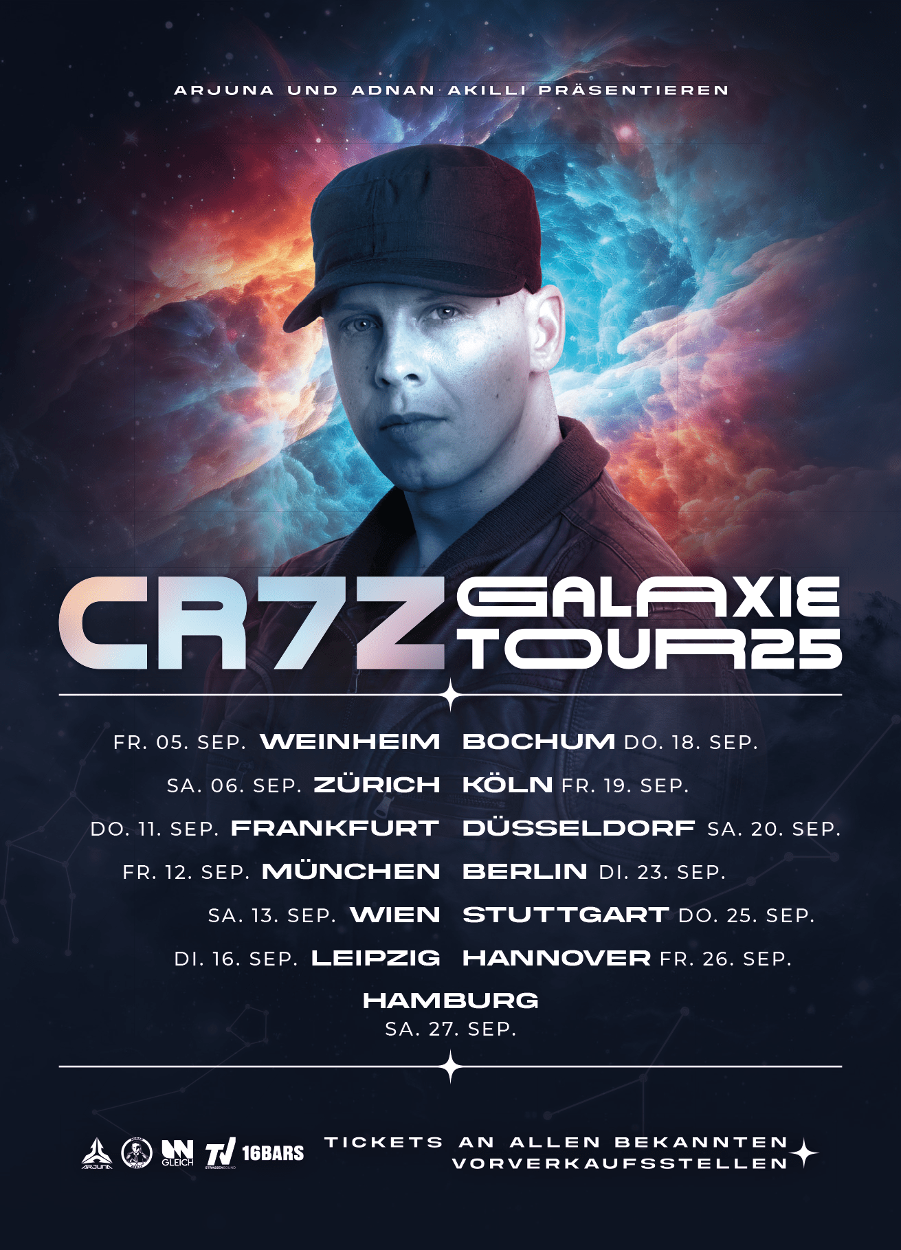 cr7z - galaxie tour flyer 2025