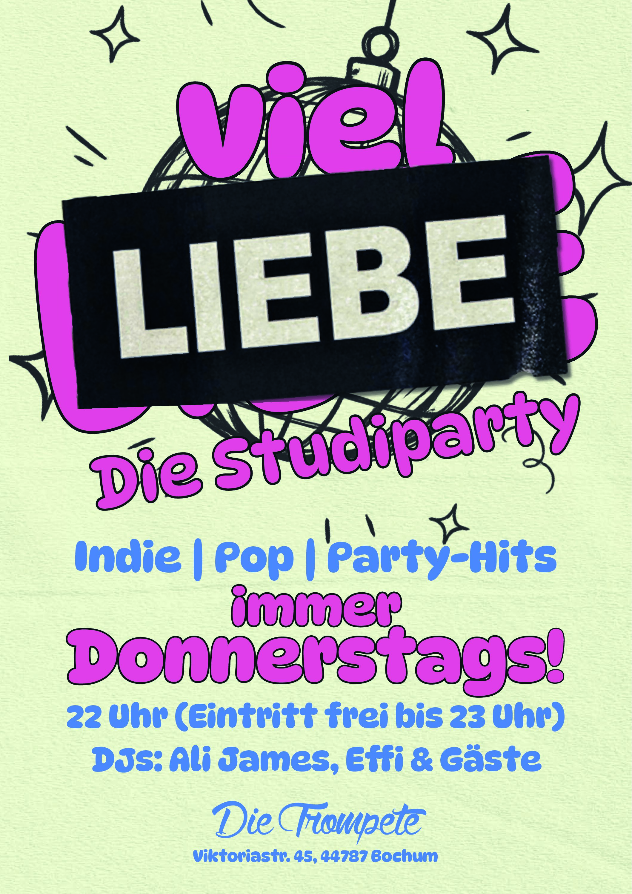 Mit viel Liebe – Die Studiparty in der Trompete