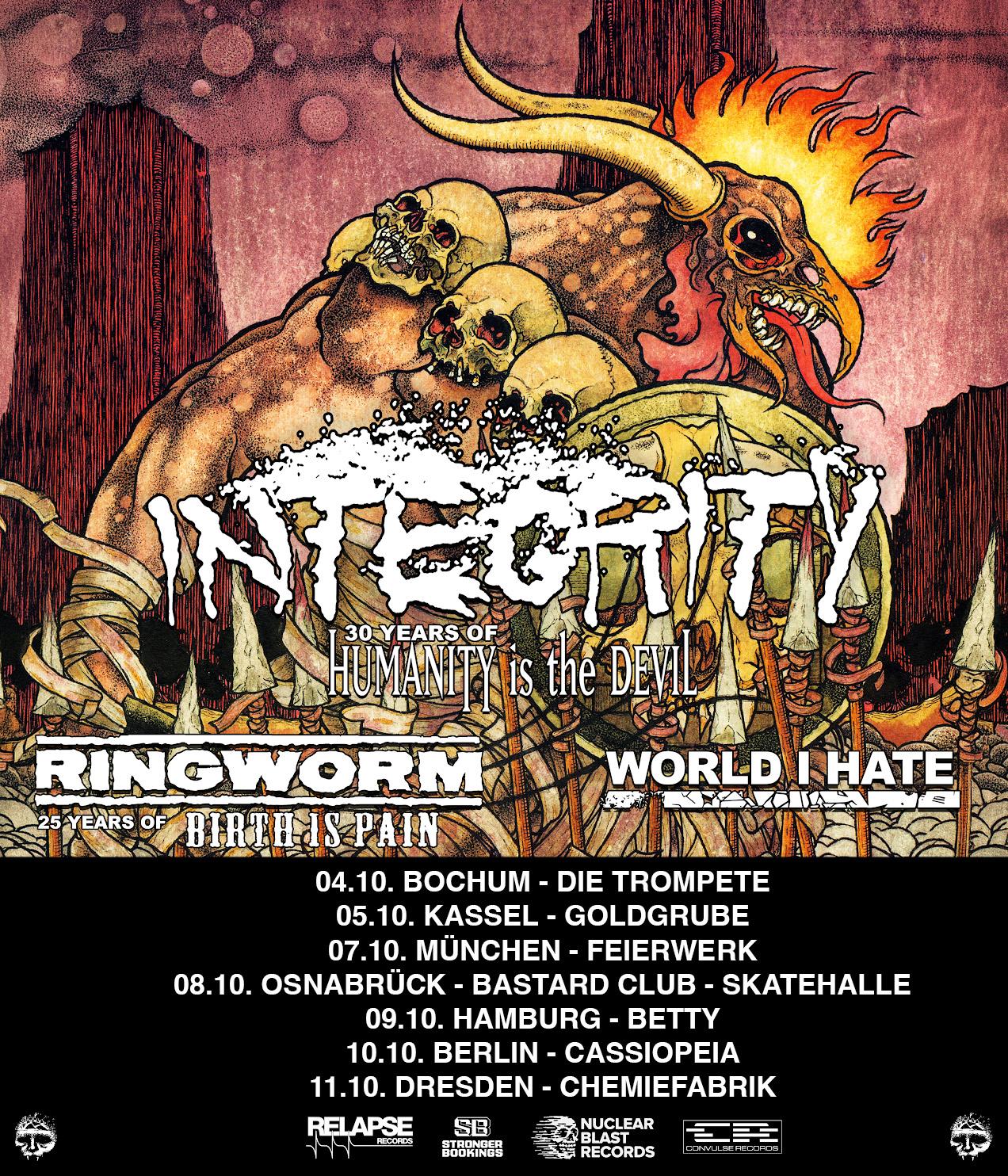 Integrity, Ringworm – live